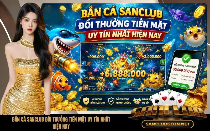 Bắn Cá SanClub Đổi Thưởng Tiền Mặt Uy Tín Nhất Hiện Nay