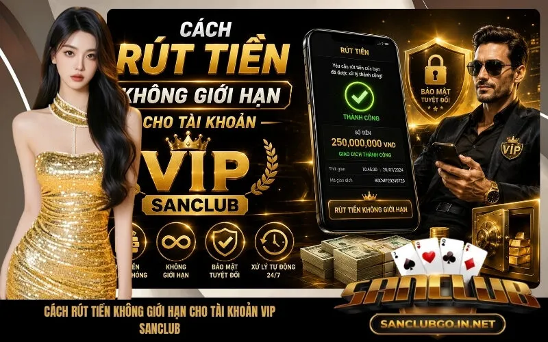 Cách Rút Tiền Không Giới Hạn Cho Tài Khoản VIP SanClub
