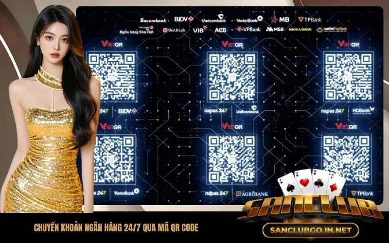 Chuyển khoản ngân hàng 247 qua mã QR Code