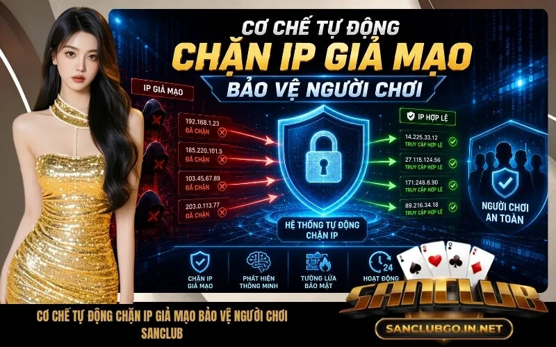 Cơ Chế Tự Động Chặn IP Giả Mạo Bảo Vệ Người Chơi SanClub